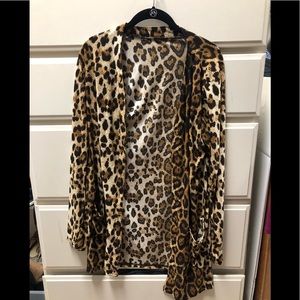 Leopard print cardigan